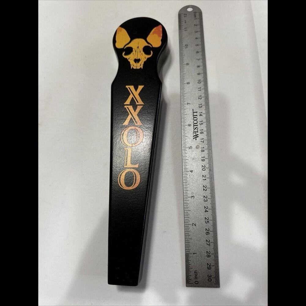 Garage Brewing Company XXOLO Orange Skeleton Logo Beer Tap Handle California